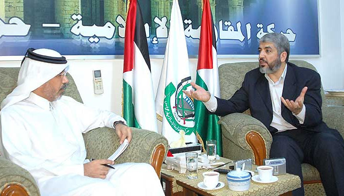 مع السيد خالد مشعل رئيس المكتب السياسي لحركة المقاومة الاسلامية حماس الرئيسية