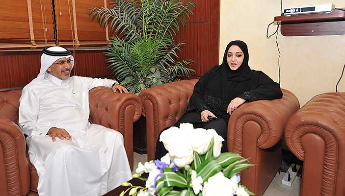مع سعادة الشيخة الدكتورة غالية بنت محمد بن حمد ال ثاني وزيرة الصحة الرئيسية