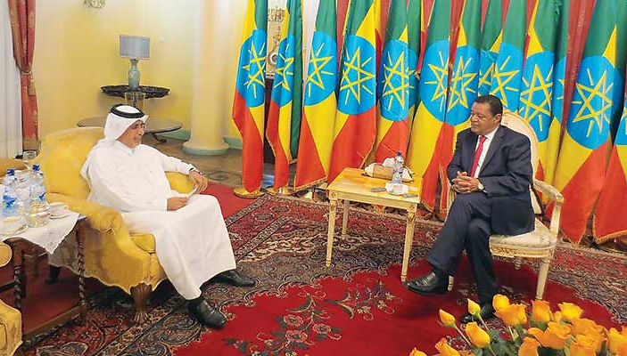 مع فخامة الدكتور مولاتو تيشومي الرئيس الاثيوبي الرئيس الإثيوبي: نتطلّع إلى زيارة قطر قريباً