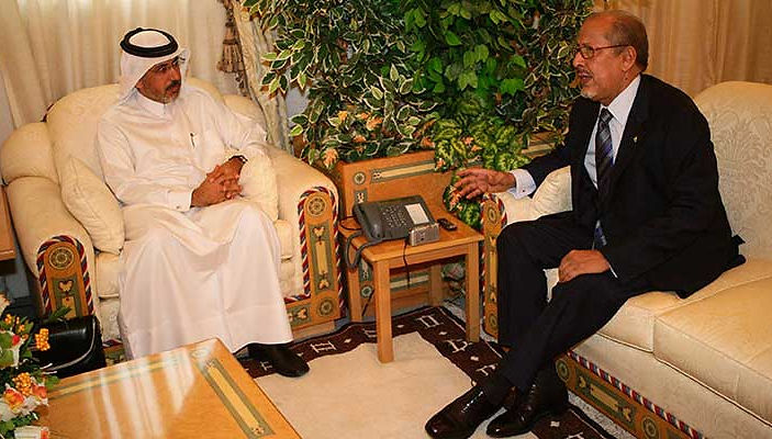 مع فخامة رئيس موريتانيا سيدي محمد ولد الشيخ عبد الله الرئيسية