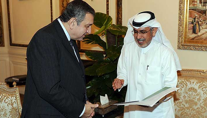 مع معالي الدكتور عصام شرف، رئيس مجلس الوزراء المصري، القاهرة إبريل 2011 الرئيسية