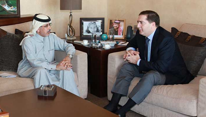 مع معالي رئيس الوزراء الاردني سمير الرفاعي الرئيسية