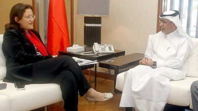 مع معالي سميرة رجب وزيرة الدولة لشؤون الاعلام في مملكة البحرين وزيرة الدولة البحرينية للإعلام: الخلايا الإيرانية النائمة في الخليج استيقظت