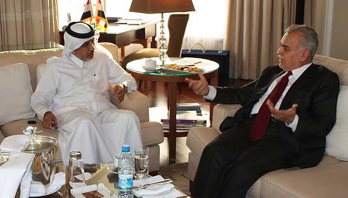 مع معالي طارق الهاشمي نائب الرئيس العراقي الرئيسية