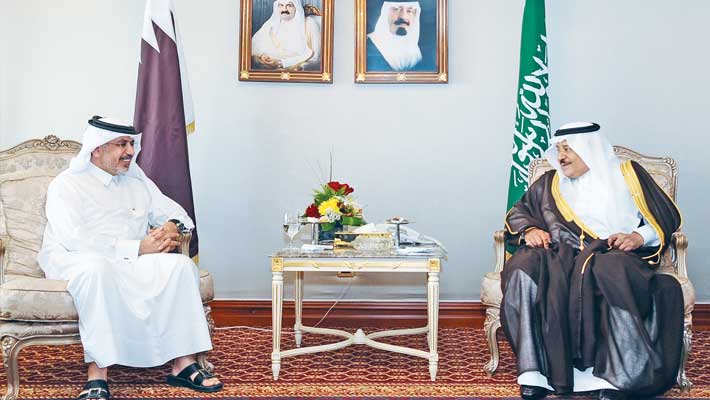 الأمير نايف بن عبدالعزيز آل سعود الأمير نايف بن عبدالعزيز آل سعود: تطور العلاقات القطرية - السعودية نتيجة طبيعية لروابط تاريخية عريقة